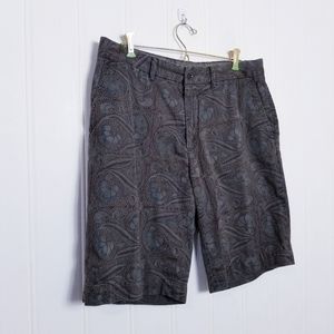 Polo Ralph Lauren Botanical Print Chino Shorts Brown Tropical Men 34